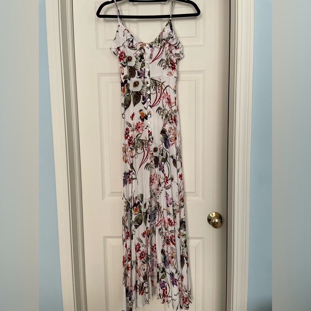 Lulus White Floral Maxi Dress